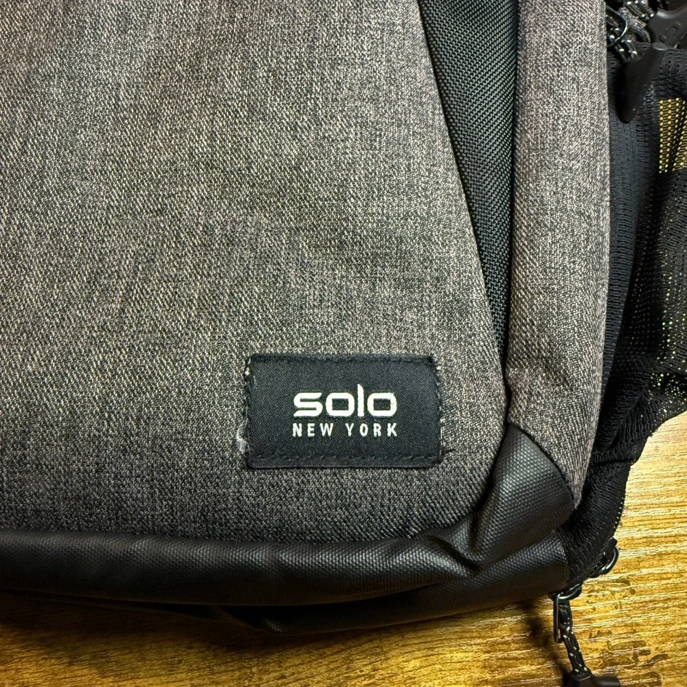 Solo‎ New York Re:solve UBN760 Grey Recycled PET Polyester Laptop Backpack OS